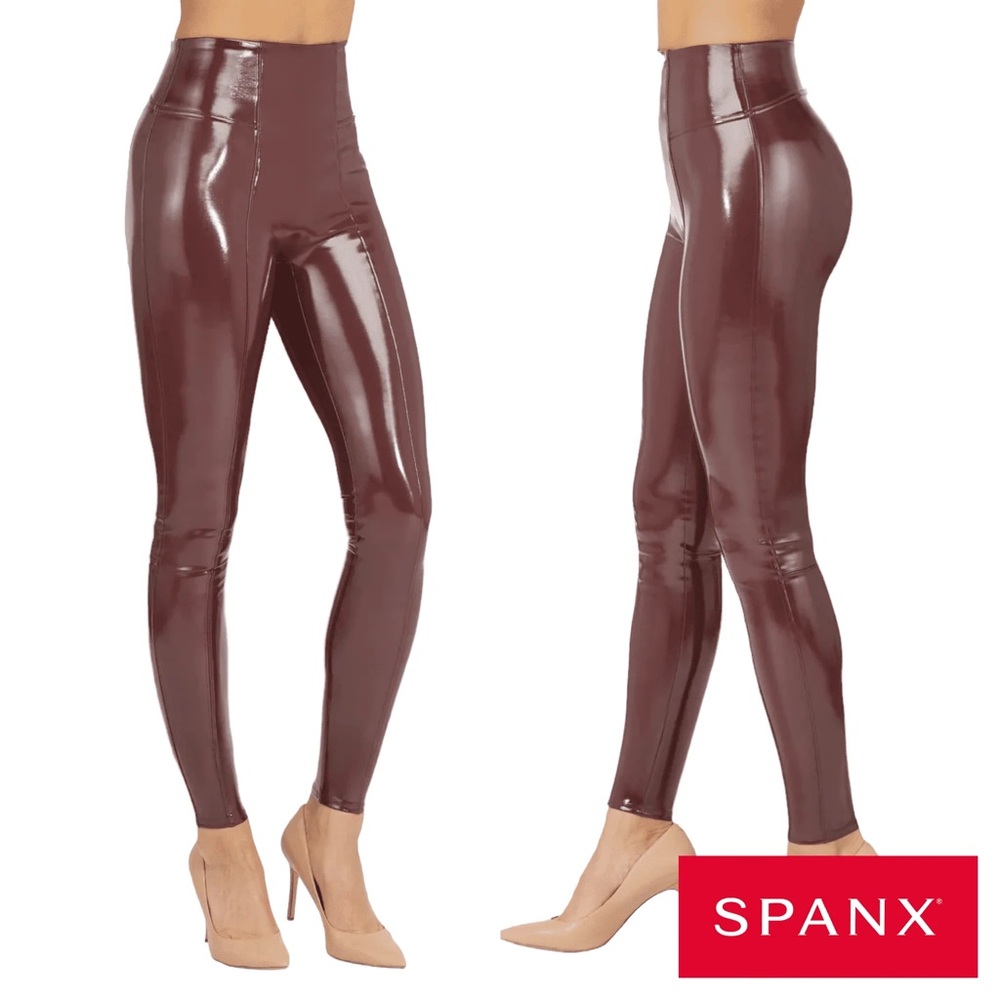 SPANX Red High-Waisted Leggings